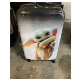 Rolling Yoda suitcase