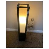 Wood framed floor lamp light