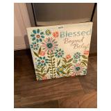 Blessed beyond belief canvas picture