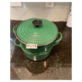 Leagreuset enamel cast iron double broiler