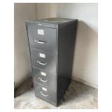 Black 4 drawer file cabinet