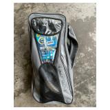 2 adult snorkels and fins