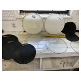 Percussion pads, covers and 2 sets drumsticks