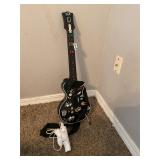 Wii controller and guitar