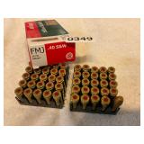 50 rounds Sellier and Bellot .40 S & W FMJ