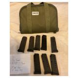 8- Sig Sauer P239 - 9mm clips - 8 round with bag