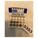 7 rounds .32 ammo t0 gr jhp