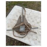 Boat, anchor and rope