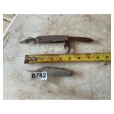 2- US knife with blade screwdriver and can opener