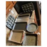 Baking pans, muffin pans- all