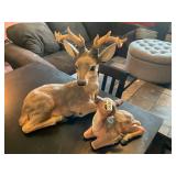 Deer buck and doe figure
