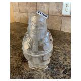 Crystal Santa candy dish