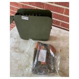Metal ammo can, bag, and ammo links