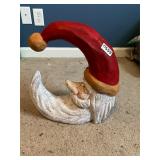 Wooden moon Santa clause