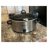 Large crock pot slow cooker stainless