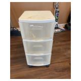 Rolling 3 drawer storage