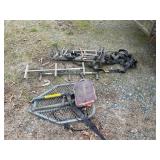 Chain on Deer stand, tree steps, and sling