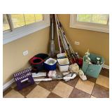 Shark steam mop, stool, iron, cleaning lot