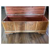 Cedar chest with key see base picture