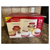 Rubbermaid 24 piece set- new