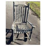 Wooden rocking chair