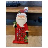 Wooden Santa calendar decor
