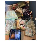 Blankets, mattress, pad, pillows, sheets