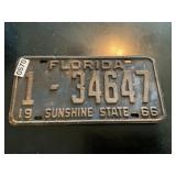 1966 Florida license plate