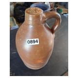 Brown vintage stoneware jug