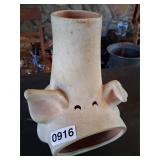 Small pig shaped candle chimney