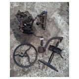 lot of vintage cast old tools deco