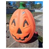vintage plastic blown mold pumpkin