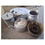 lot of vintage cookware