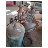 large lot of copper items