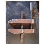Vintage wood vice