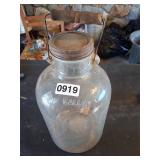 Old Gallon Milk? Jar with lid and handle
