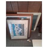 lot of military aircraft framed pictures lithos