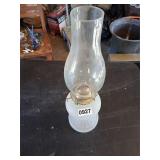 Vintage Oil lamp - frosted bottom