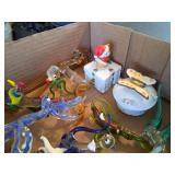 Lot of hand made glass deco