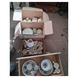 Large lot of vintage china