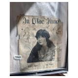 Framed Autographed Jane Cowl poster