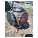 old rail road lantern lamp