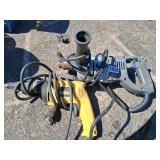 2 corded drills - dewalt - black and decker