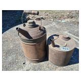 2 vintage gas/oil cans