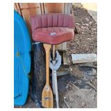 transom saver, oar and boat seat