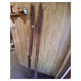 Vintage Wooden Skis