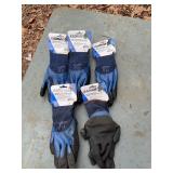 4 pair Radnor latex coated gloves