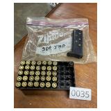 42- jhp .380 shells and clip