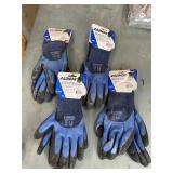 4 pair Radnor latex coated gloves