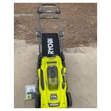 New Ryobi 40 v pushmower, charger, and battery